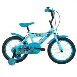 Bicicleta pentru copii Huffy Stitch 16 inch, cu roti ajutatoare, claxon, frana de mana pe ambele roti, scaun si ghidon reglabile, scut frontal, anvelope cu profil gros imagine