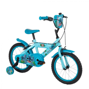 Bicicleta pentru copii Huffy Stitch, 14 inch, cu roti ajutatoare, claxon, varsta 4-6 ani, scaun si ghidon reglabile pe inaltime, anvelope cu profil gros imagine