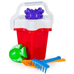 Galetusa cu 6 jucarii de nisip in forma de stea imagine