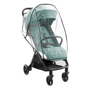 Carucior pentru copii KikkaBoo Lauren Mint 0-4 ani, pliere automata One Touch, pozitie de somn, greutate admisa 22kg, spatar reglabil, baldachin cu fereastra, cadru usor din aluminiu imagine