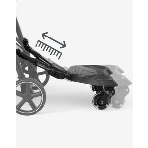 Platforma carucior Kikkaboo Ally Black cu sezut, prindere universala, roti cu suspensii, reglaj in 8 pozitii, Max 20 kg imagine