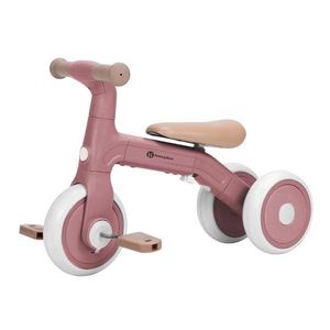 Bicicletatricicleta pentru copii PetiteMars Bingo Roz 3 in 1, multifunctionala, cu pedale detasabile, ghidon directionabil, sa reglabila pe inaltime, 2.3 kg, greutate admisa 25 kg, 12-36 luni imagine