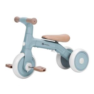 Bicicletatricicleta pentru copii PetiteMars Bingo Albastru 3 in 1, multifunctionala, cu pedale detasabile, ghidon directionabil, sa reglabila pe inaltime, 2.3 kg, greutate admisa 25 kg, 12-36 luni imagine