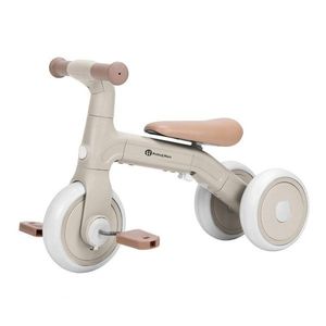 Bicicletatricicleta pentru copii PetiteMars Bingo Bej 3 in 1, multifunctionala, cu pedale detasabile, ghidon directionabil, sa reglabila pe inaltime, 2.3 kg, greutate admisa 25 kg, 12-36 luni imagine