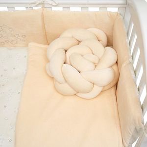 Set lenjerie de pat pentru copii Twins Be Happy, 7 piese, din bumbac ivory imagine