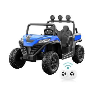 Masinuta electrica pentru copii Nichiduta UTV Blue 4x4 cu telecomanda, acumulator 24V, lumini led, bara cu proiectoare imagine