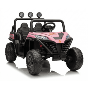 Masinuta electrica pentru copii Nichiduta UTV Pink 4x4 cu telecomanda, acumulator 24V, lumini led, bara cu proiectoare imagine