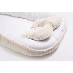 Babynest pentru copii Twins Velvet bej deschis imagine