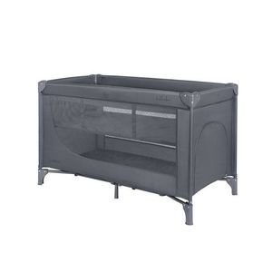 Patut pentru copii KikkaBoo So Gifted Grey cu pliere compacta, doua nivele, geanta de transport, usita laterala cu fermoar imagine
