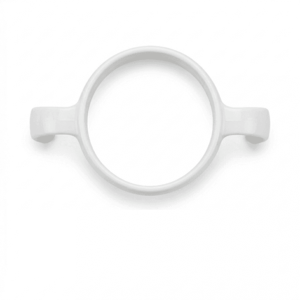 Maner ergonomic si pai pentru biberon 300 ml Mombella Breast Like Ivory imagine