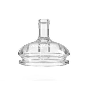 Tetina anti-colici cu pai Mombella Breast Like, flux consistent XL Old Rose imagine