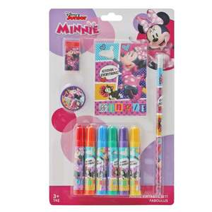 Set de colorat cu carioci si agenda, Minnie, 10 buc imagine