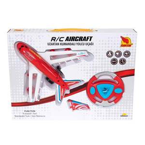 Avion de pasageri cu telecomanda, Suncon, Rosu, 23 cm imagine