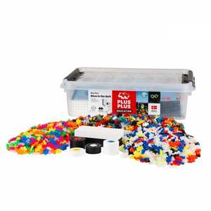 Set constructie educativ, Plus-Plus, Glow in the Dark, 3000 piese imagine