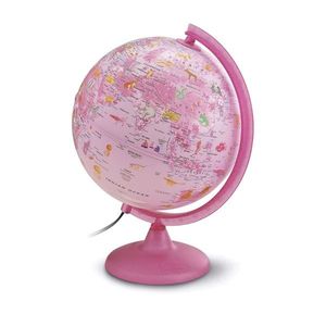 Glob pamantesc iluminat, Tehnodidactica, Pinkzoo, 25 cm imagine