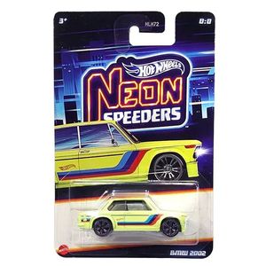 Masinuta metalica, Hot Wheels, Neon Speeders, BMW 2002, JCB07 imagine