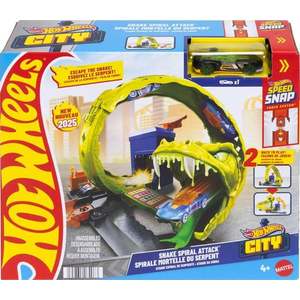 Set de joaca, Hot Wheels City, Snake Spiral Attack, JBM63 imagine