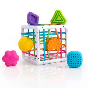 Cub moale pentru sortarea formelor, Fat Brain Toys, Innybin imagine