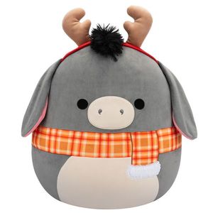 Jucarie de plus, Squishmallows Xmas, Jason cu coarne de ren, 19 cm imagine