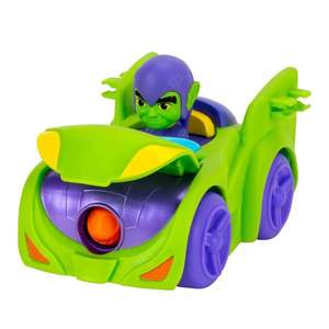 Vehicul cu lansator de sageti si figurina, Spidey and His Amazing Friends, Green Goblin imagine