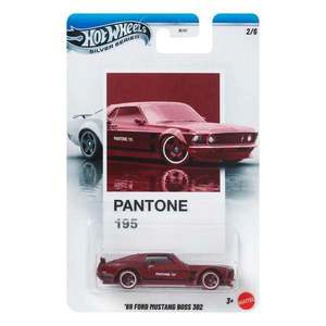 Masina metalica, Hot Wheels, Silver Series, Pantone 195, 69 Ford Mustang Boss 302, 1: 64, JKY48 imagine