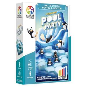 Joc de logica cu 60 de provocari, Smart Games, Penguins Pool Party imagine