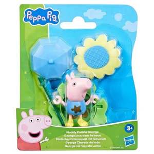 Set figurina cu umbrela, Peppa Pig, Muddy Friends, George, G1349 imagine