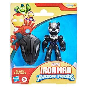 Figurina Marvel, Iron Man And His Awesome Friends, Black Panther, 7, 6 cm, G1773 imagine