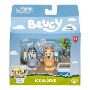 Set de joaca cu 2 figurine, Bluey, Ice Blocks, Bingo si Socks imagine