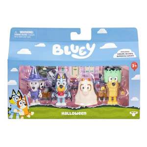 Set de joaca cu 4 figurine, Bluey, Halloween imagine