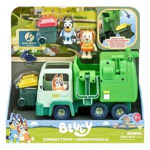 Set de joaca cu 2 figurine, Bluey, Garbage Truck imagine