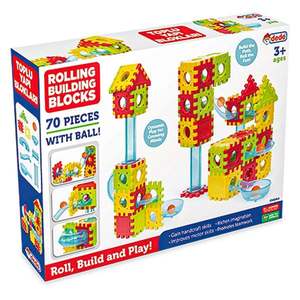 Set blocuri de constructie si bila, Dede, 70 piese imagine