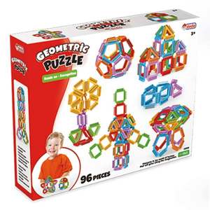Set de constructie, Dede, Geometric Puzzle, 96 piese imagine