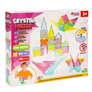 Set de constructie, Dede, Crystal Puzzle, 200 piese imagine