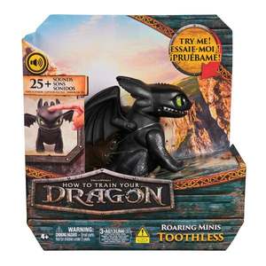 Figurina cu efecte sonore, DreamWorks Dragons, Roaring Minis, Toothless, 20151465 imagine