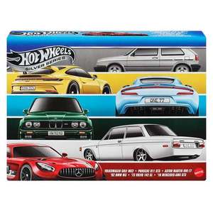 Set 6 masini, Hot Wheels, Silver Series, Euro Style, JLB25 imagine