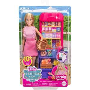 Set de joaca, Barbie and Teresa Recipe for Friendship, Malibu at the Market, JCT05 imagine
