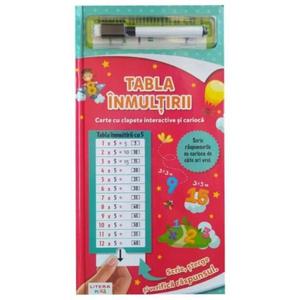 Carte cu clapete interactive si carioca, Litera, Tabla inmultirii imagine