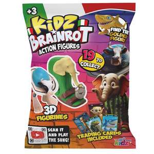 Figurina surpriza 3D si carduri de colectie, Kidz Brainrot, 12.5 cm imagine
