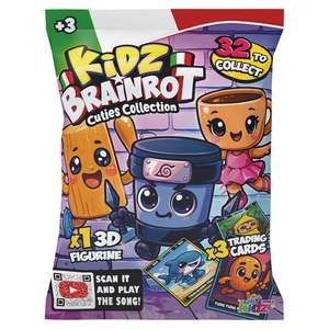 Figurina surpriza si 3 carduri de colectie, Kidz Brainrot, Cuties Collection imagine