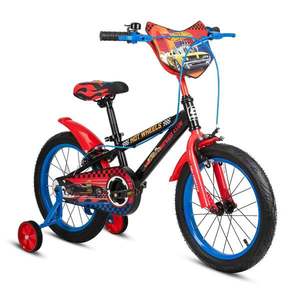 Bicicleta cu roti ajutatoare, Hot Wheels, Speed Club, 16 inch imagine