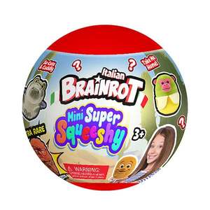 Breloc de plus surpriza, Brainrot, Mini Super Squeeshy, 10 cm imagine