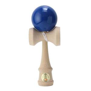 Jucarie de indemanare, din lemn, Ozora, Kendama, Albastru, 18 cm imagine