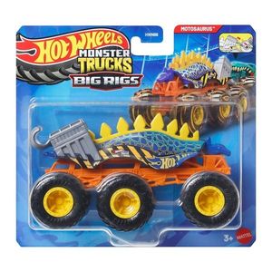 Masinuta Hot Wheels Monster Truck, Big Rigs, Motosaurus, JCH43 imagine