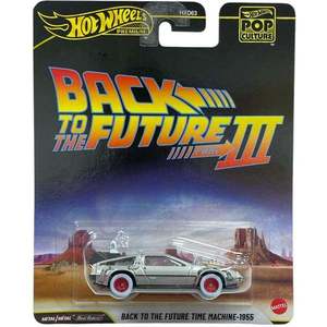 Masina metalica, Hot Wheels Premium, Pop Culture, Back To The Future Time Machine 1955, JHW94 imagine
