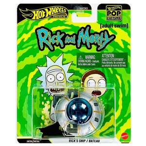 Nava spatiala metalica, Hot Wheels Premium, Pop Culture, Rick and Morty, Ricks Ship, JHW95 imagine