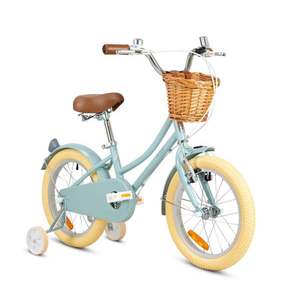 Bicicleta cu roti ajutatoare si cos, Rizz Jr, 16 inch, Gri imagine