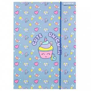 Mapa A4 cu elastic, Starpak, Unicorn imagine