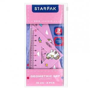 Set geometric, Starpak, Unicorn, 15 cm, 5 buc imagine