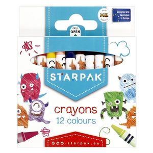 Creioane cerate, 12 culori imagine